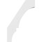 Ekena Millwork 3 1/2-in. W x 24-in. D x 36-in. H Balboa Architectural Grade PVC Knee Brace BRCP035X24X36BOA - alternate 2
